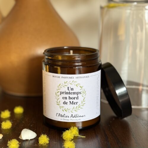 Bougie parfumée artisanale Un printemps en bord de Mer L'Atelier Adhémar