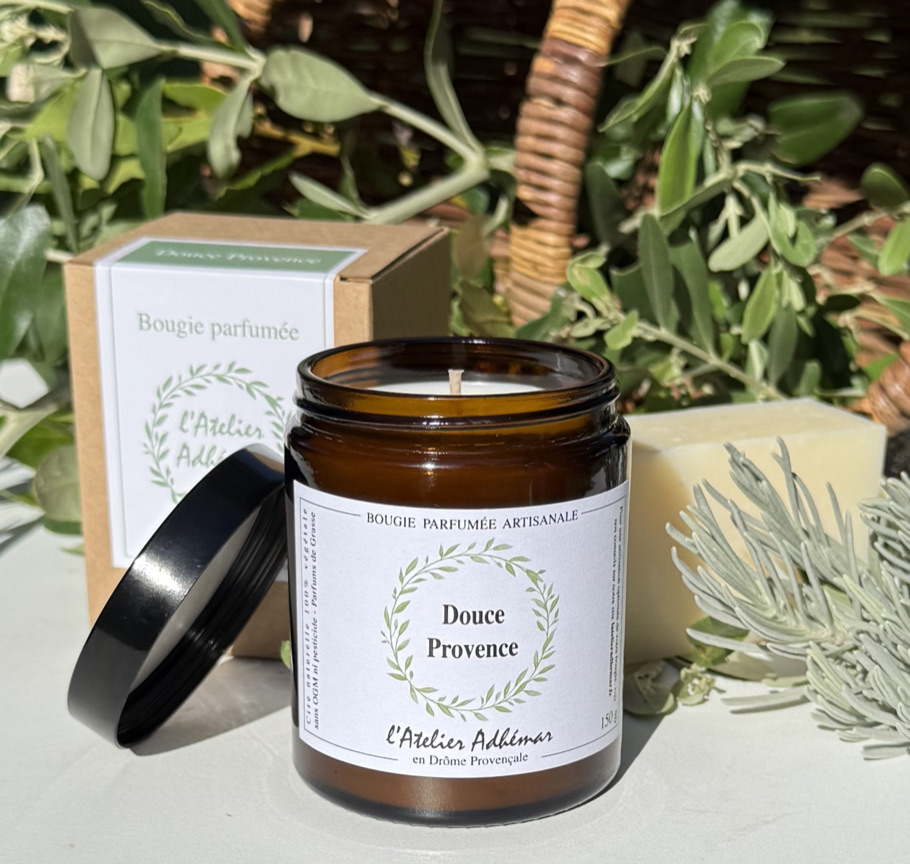 Bougie parfumée artisanale Douce Provence L'Atelier Adhémar #2