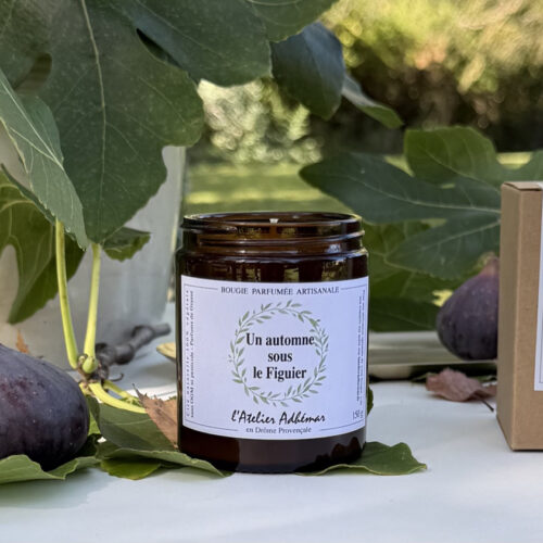 Bougie parfumée artisanale Un automne sous le Figuier L'Atelier Adhémar